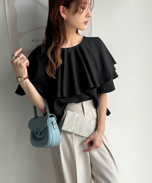「classicalelf」 半袖ブラウス X-LARGE ベージュ レディース_画像3