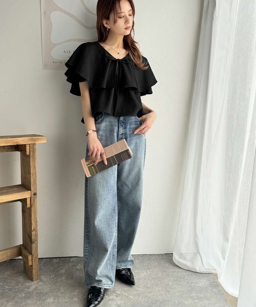 「classicalelf」 半袖ブラウス X-LARGE ベージュ レディース_画像9