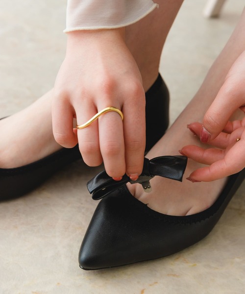 「RODE SKO」 フラットパンプス 38 ブラック レディース_画像5