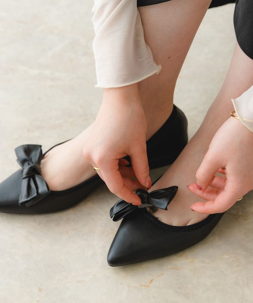 「RODE SKO」 フラットパンプス 38 ブラック レディース_画像6