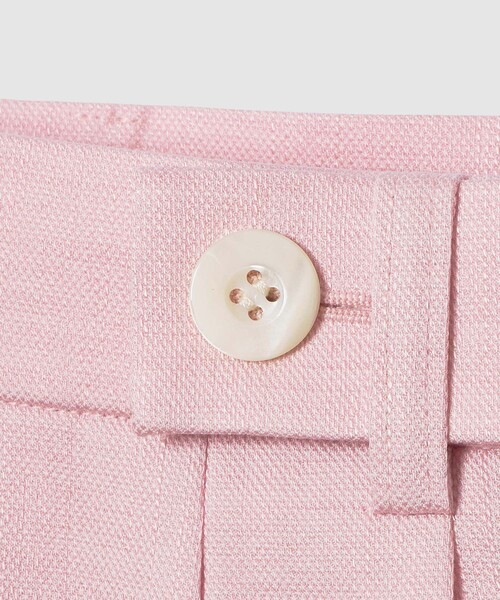 ワイドパンツ パンツ 「セットアップ対応商品」オックスストレッチタックワイドパンツ レディースの画像