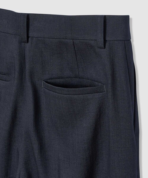ワイドパンツ パンツ 「セットアップ対応商品」オックスストレッチタックワイドパンツ レディースの画像