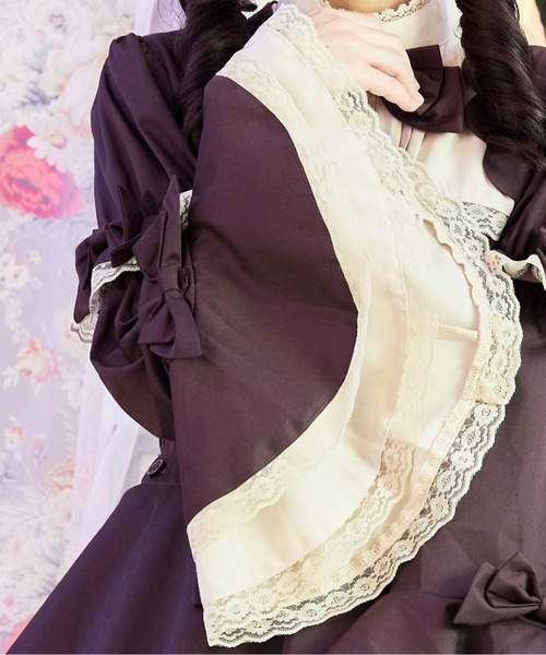 BODYLINE ワンピース 2way スカラップフリルの姫袖ワンピース 3点