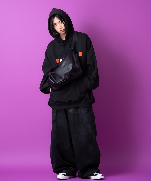 「ankoROCK」 プルオーバーパーカー ONESIZE グレー メンズ_画像7