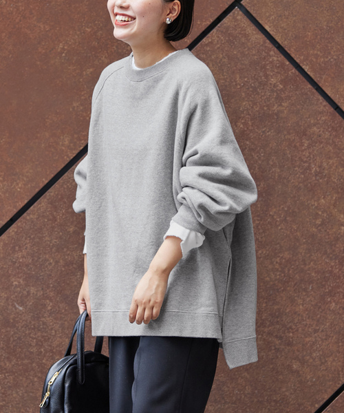 「FRAMeWORK」 スウェットカットソー FREE グレー レディース_画像3