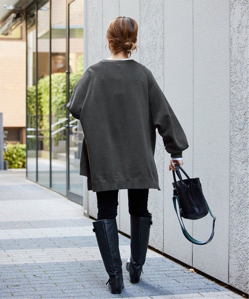 「FRAMeWORK」 スウェットカットソー FREE グレー レディース_画像7