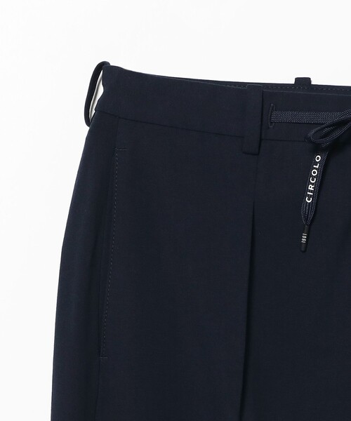 パンツ 「別注」CIRCOLO1901 / ジャージ ソリッド 1プリーツ ドローコード パンツ メンズの画像