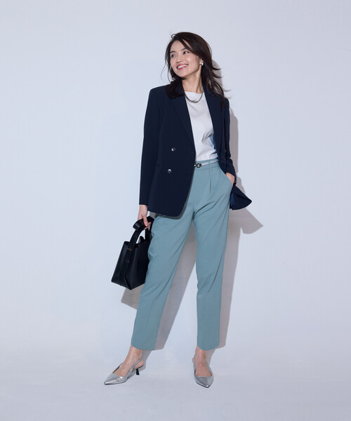 COMME CA ISM」 テーラードジャケット MEDIUM ネイビー レディース 