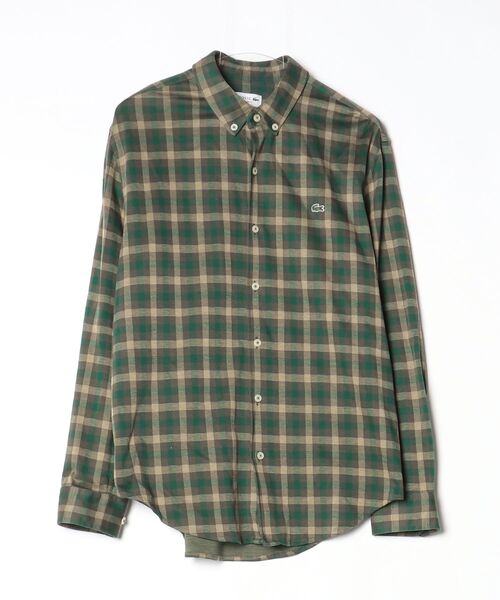 LACOSTE（ラコステ） 長袖シャツ 41 ダークグリーン メンズ : ZOZOTOWN 