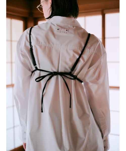 ブラウス シャツ 「TAJEN:T」REVERSIBLE BUSTIER SET SHIRT