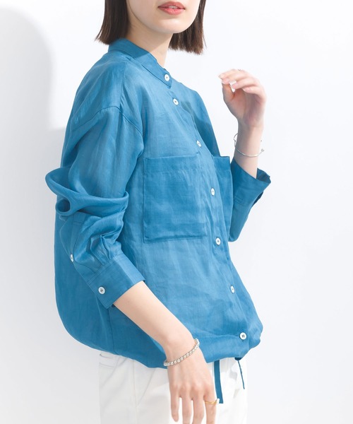 「PICCIN」 長袖シャツ M オフホワイト レディース_画像2