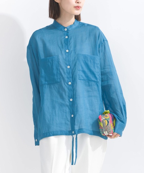 「PICCIN」 長袖シャツ M オフホワイト レディース_画像4