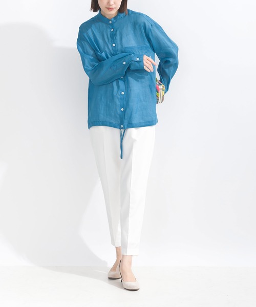 「PICCIN」 長袖シャツ M オフホワイト レディース_画像7