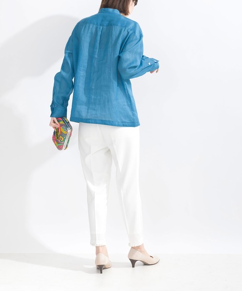 「PICCIN」 長袖シャツ M オフホワイト レディース_画像9