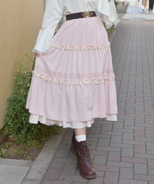 axes femme（アクシーズ ファム） スカート フリル切替ティアード