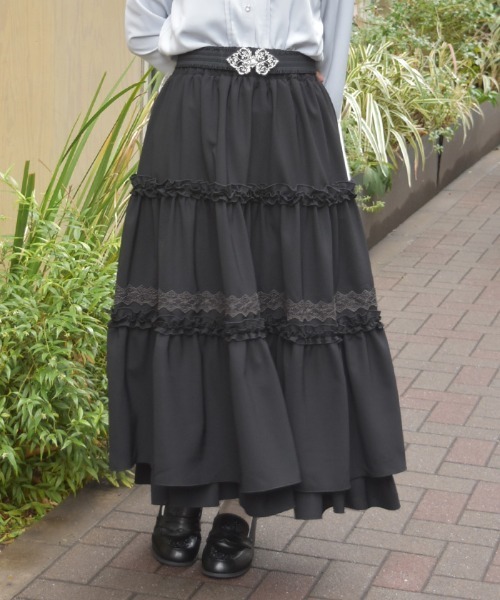 axes femme（アクシーズ ファム） スカート フリル切替ティアード