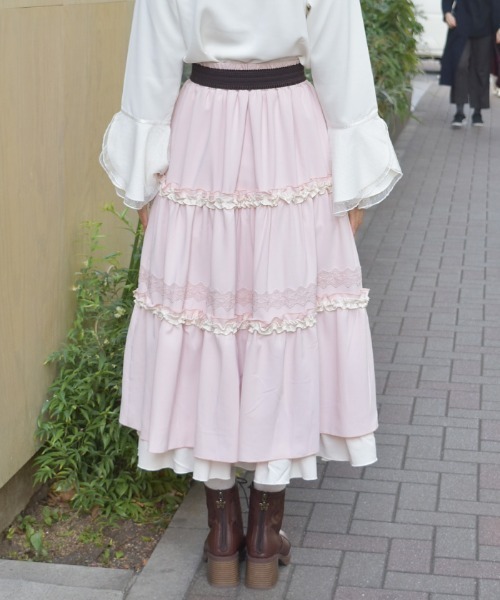 axes femme（アクシーズ ファム） スカート フリル切替ティアード