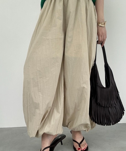 Henon. ワイドパンツ パンツ C/N BALOON PANTS レディース : ZOZOTOWN