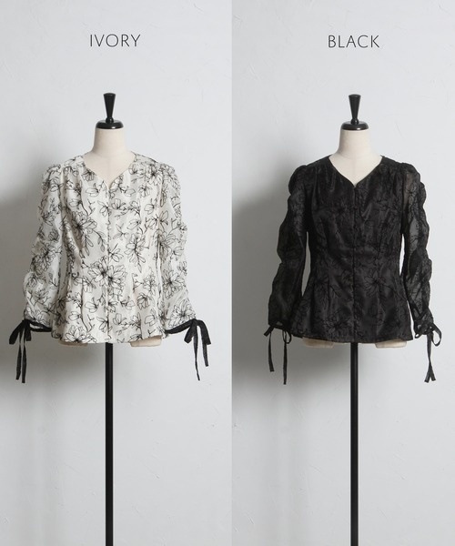 「tocco closet」 長袖ブラウス M アイボリー レディースの画像2