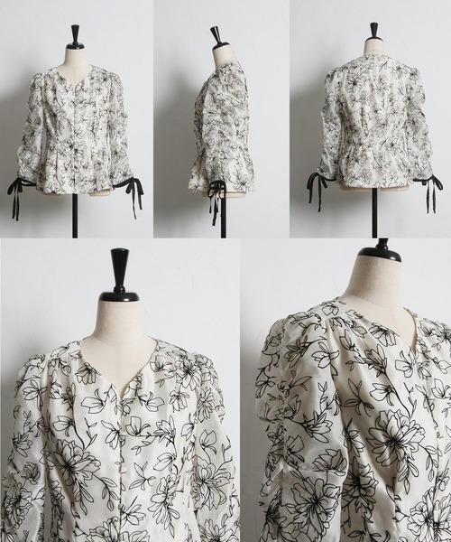 「tocco closet」 長袖ブラウス M アイボリー レディースの画像3