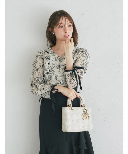 「tocco closet」 長袖ブラウス M アイボリー レディースの画像7