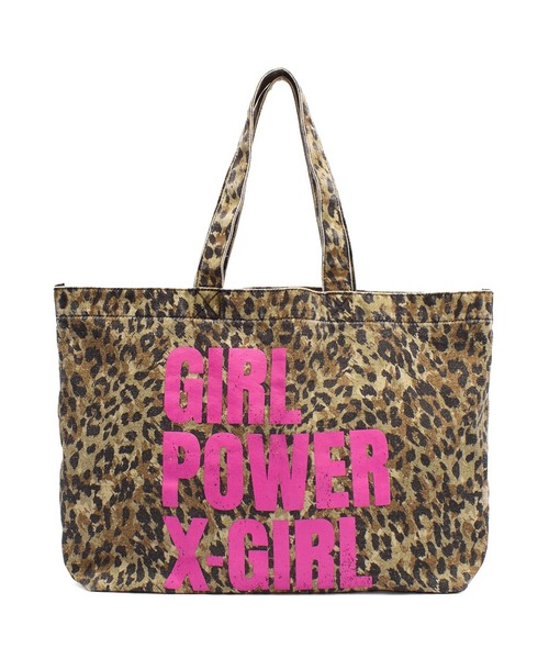 X-girl(エックスガール) トートバッグ GIRL POWER BIG TOTE BAG X-girl(エックスガール) トートバッグ GIRL POWER BIG TOTE BAG