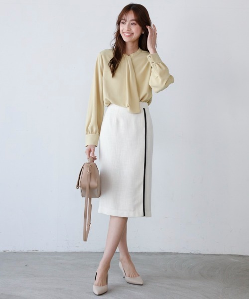 「M.deux」 長袖ブラウス MEDIUM イエロー レディース_画像3