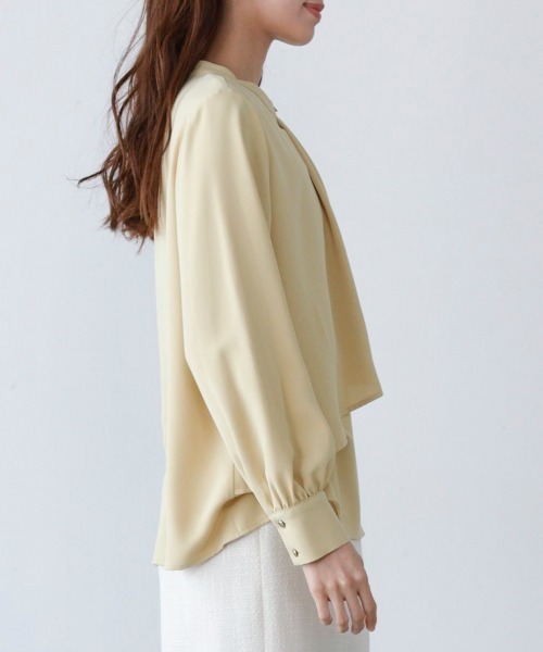 「M.deux」 長袖ブラウス MEDIUM イエロー レディース_画像7