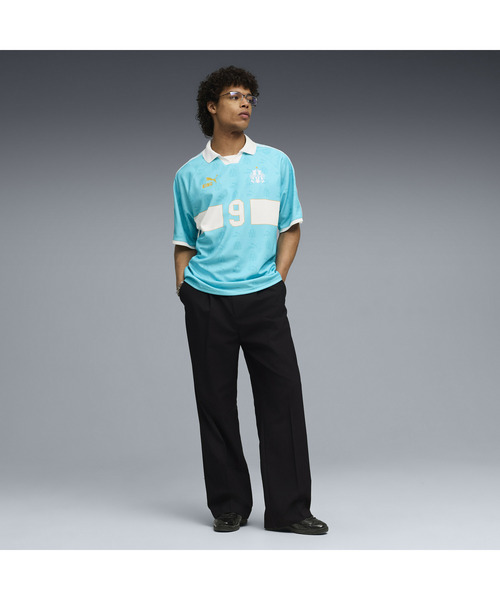 【即購入⭕】adidas オリンピック・マルセイユ シャツ 水色/黒 オリンピックマルセイユ（ファッション）のおすすめ人気商品一覧 通販