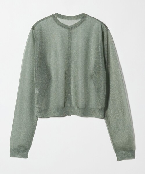 suke cardigan スケ　カーディガン　roku 6 カーディガン 「6(ROKU)」ポリエステル シアー カーディガン