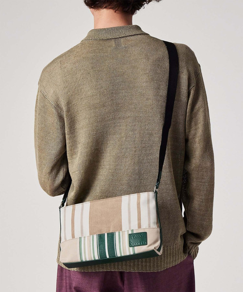 【新品未使用】Paul Smith ストライプインセット ボディバッグ Paul Smith（ポール・スミス） ショルダーバッグ ウーブンストライプ