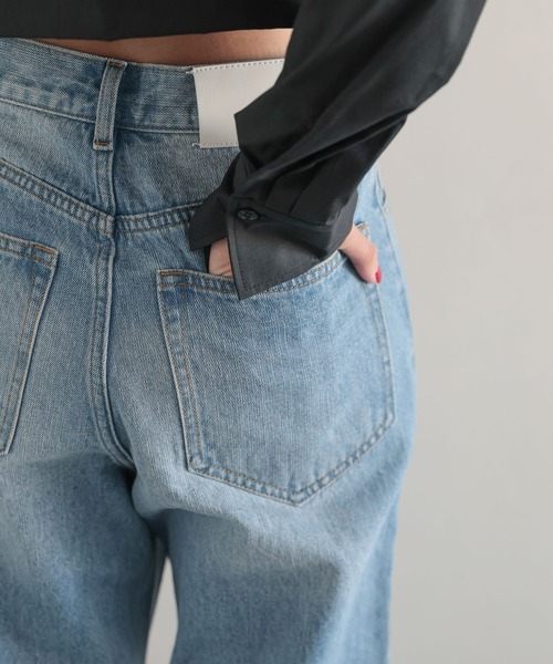 「PAGEBOY」 デニムパンツ 27inch ブルー レディース_画像9