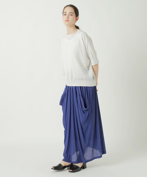 値下げ　ZUCCa SHEER RIB KNIT フレアスカート ZUCCa（ズッカ） スカート SHEER RIB KNIT / スカート : ZOZOTOWN