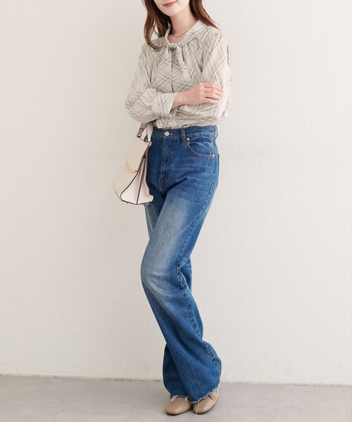 「natural couture」 長袖ブラウス FREE ベージュ レディース_画像5