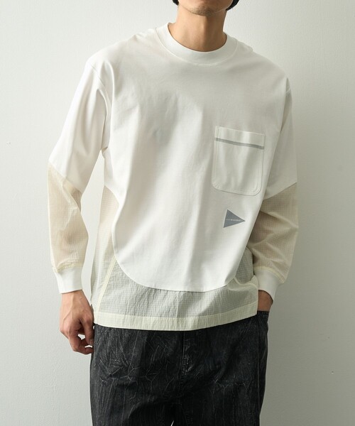 A&T様 and wander（アンドワンダー） tシャツ 「and wander/アンドワンダー