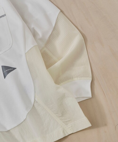 and wander（アンドワンダー） tシャツ 「and wander/アンドワンダー 