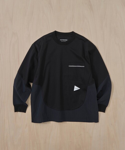 and wander（アンドワンダー） tシャツ 「and wander/アンドワンダー