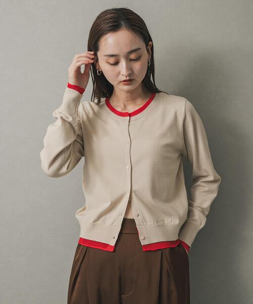 「SENSE OF PLACE by URBAN RESEARCH」 ニットカーディガン ONE ベージュ レディース_画像2