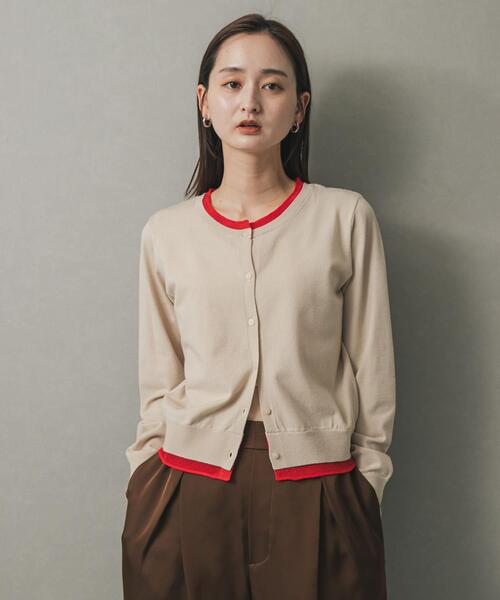 「SENSE OF PLACE by URBAN RESEARCH」 ニットカーディガン ONE ベージュ レディース_画像3