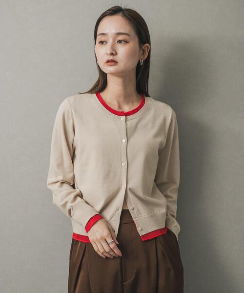 「SENSE OF PLACE by URBAN RESEARCH」 ニットカーディガン ONE ベージュ レディース_画像4