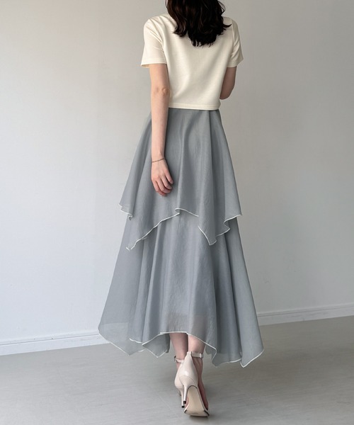 JUNOAH（ジュノア） ワンピース 半袖 レースモチーフカーディガンset