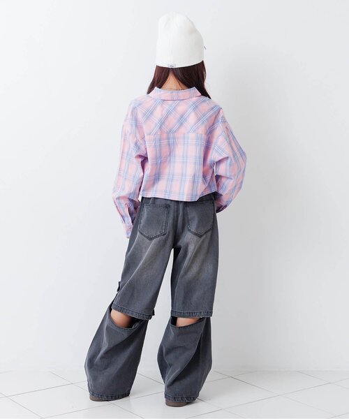 「algy」 「KIDS」長袖シャツ 150 オフホワイト キッズ_画像5