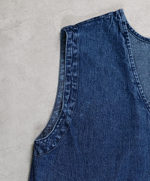 「MARKEY'S」 サロペットスカート 160cm ブルー レディース_画像2