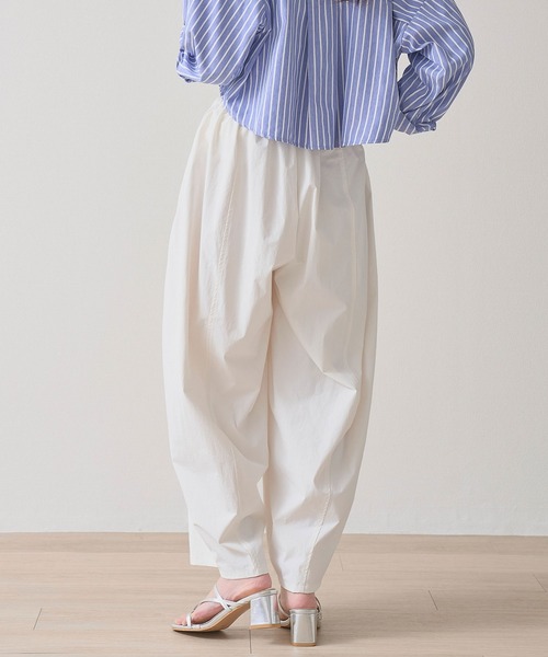 laulea uvカット ワイドパンツ パンツ 接触冷感コクーンパンツ UV