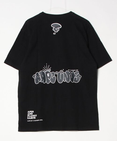 「AAPE BY A BATHING APE」 半袖Tシャツ X-LARGE ブラック メンズ_画像2