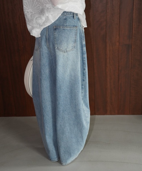 「chuclla」 デニムパンツ S ブルー レディース_画像6