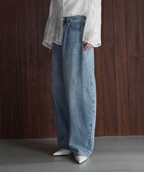 「chuclla」 デニムパンツ S ブルー レディース_画像7