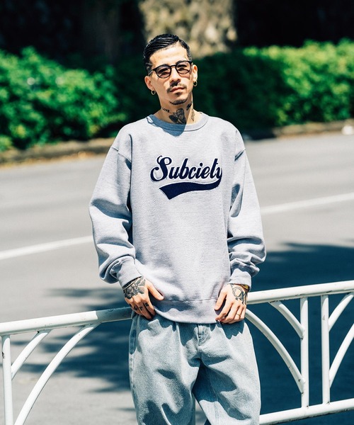 「Subciety」 長袖Tシャツ MEDIUM ベージュ メンズ_画像5