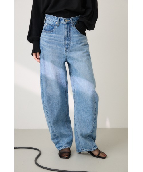 「crie conforto」 デニムパンツ SMALL ライトブルー レディース_画像2