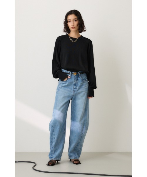 「crie conforto」 デニムパンツ SMALL ライトブルー レディース_画像3